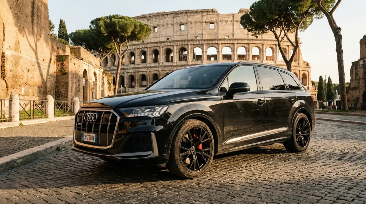 Audi SQ7 7seater 2023 — Sports Car Rental Germany, Germany. Sieben Plätze, souverän über jeden Alpenpass