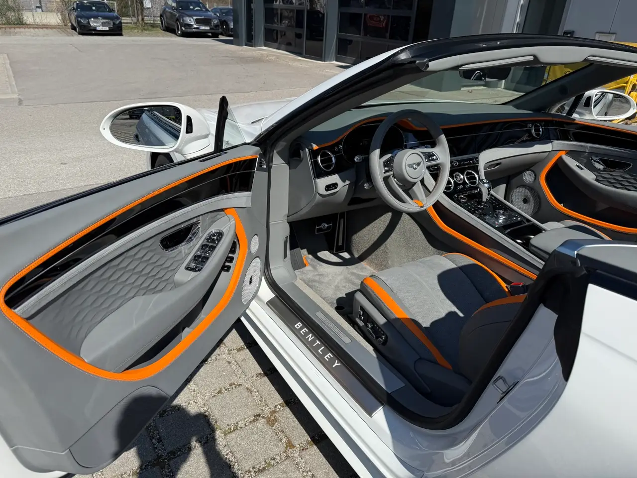 Bentley Continental GTC Speed 2025, front view — Sports Car Rental Germany, Germany. Open-top touring for coastal roads and long drives