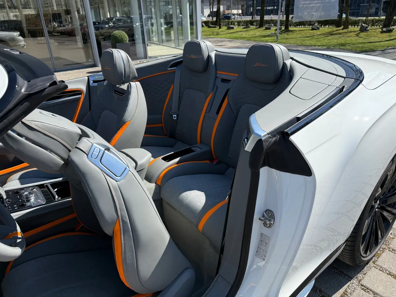 Bentley Continental GTC Speed 2025, rear view — Sports Car Rental Germany, Germany. Open-top touring for coastal roads and long drives