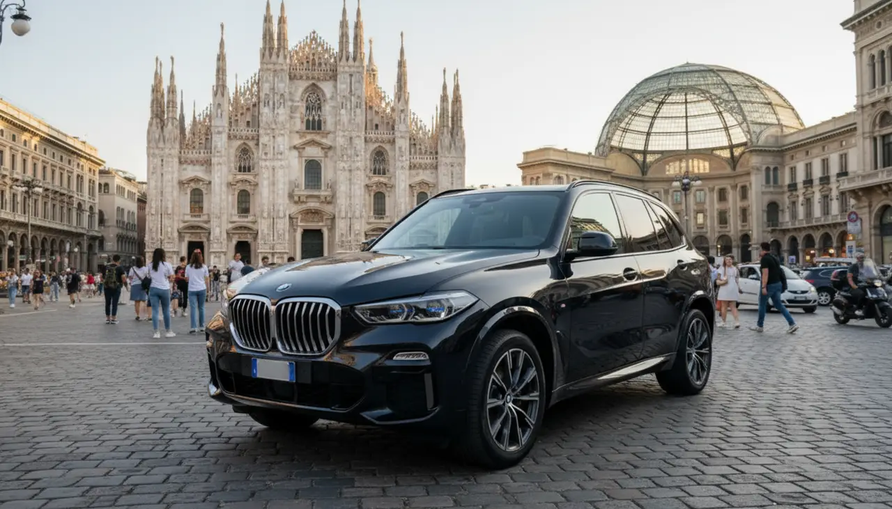BMW X5 4.0i M 2025 — Sports Car Rental Germany, Germany. Effortless power for family trips across Germany's countryside