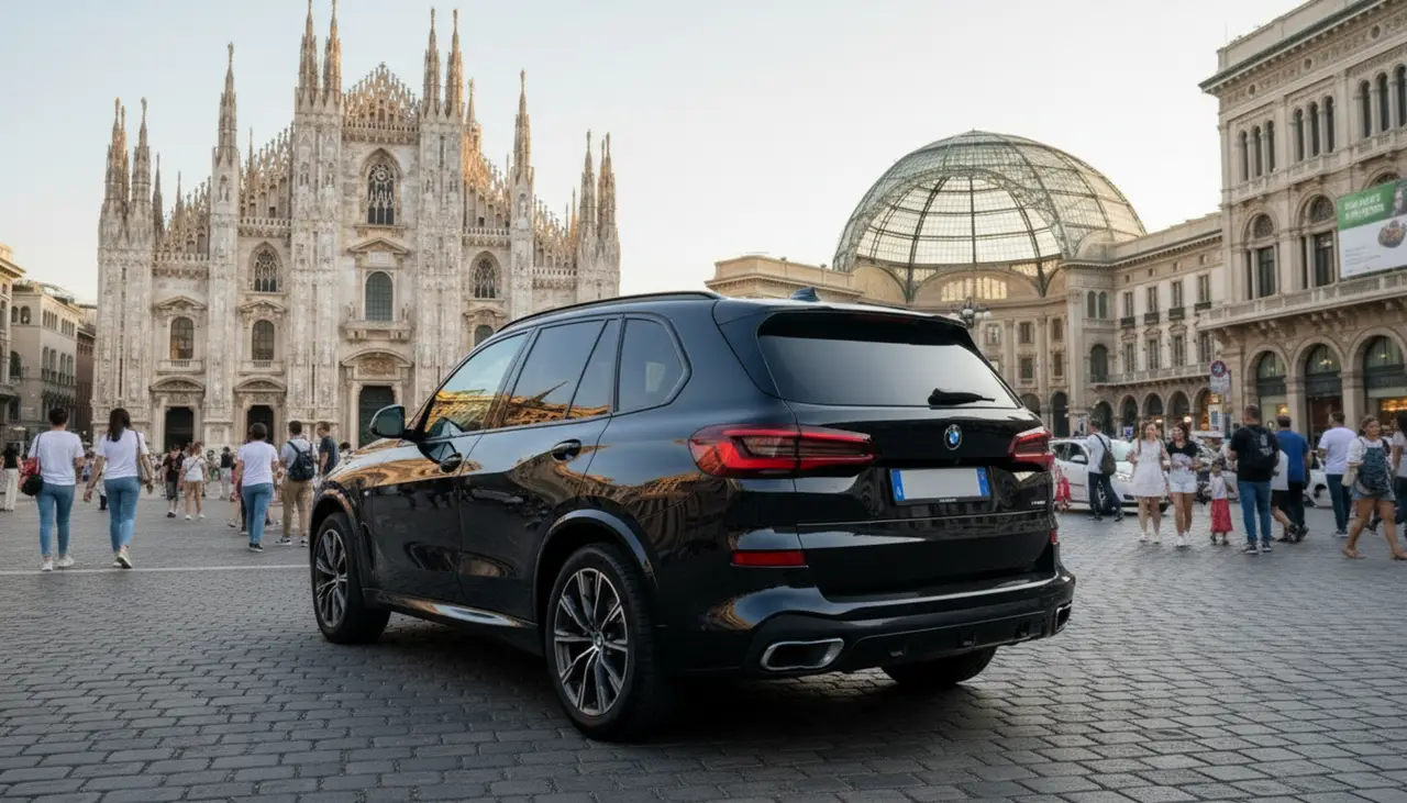 BMW X5 4.0i M 2025, exterior — Sports Car Rental Germany, Germany. Effortless power for family trips across Germany's countryside