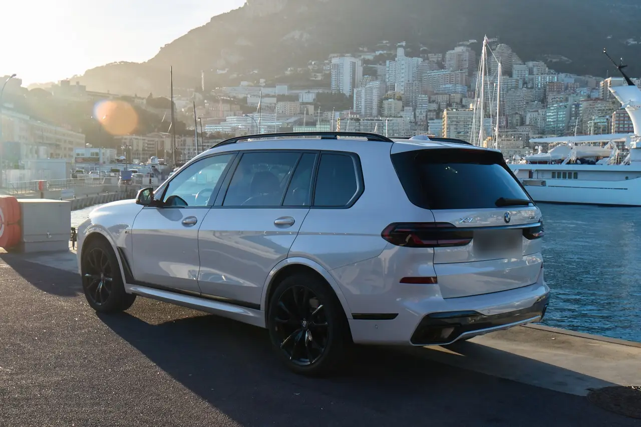BMW X7 40d M 2024, front view — Sports Car Rental Germany, Germany. Seven seats, one smooth route to anywhere