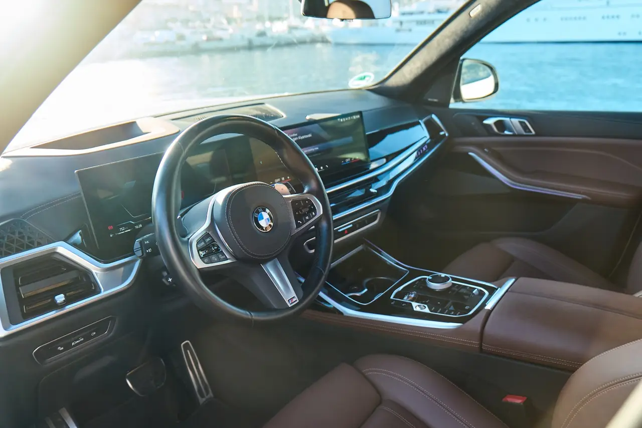BMW X7 40d M 2024, interior — Sports Car Rental Germany, Germany. Seven seats, one smooth route to anywhere