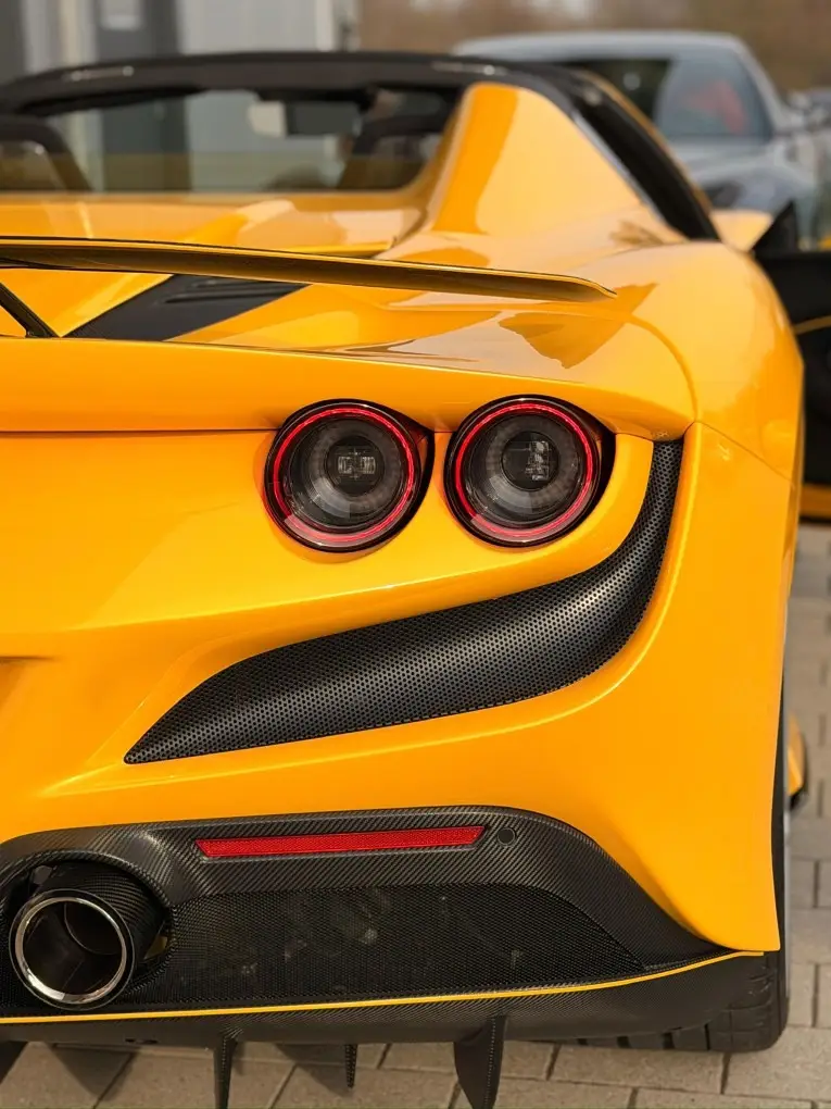 Ferrari F8 SPIDER 2023, front view — Sports Car Rental Germany, Germany. Open-top thrills through Alpine switchbacks and coastal curves