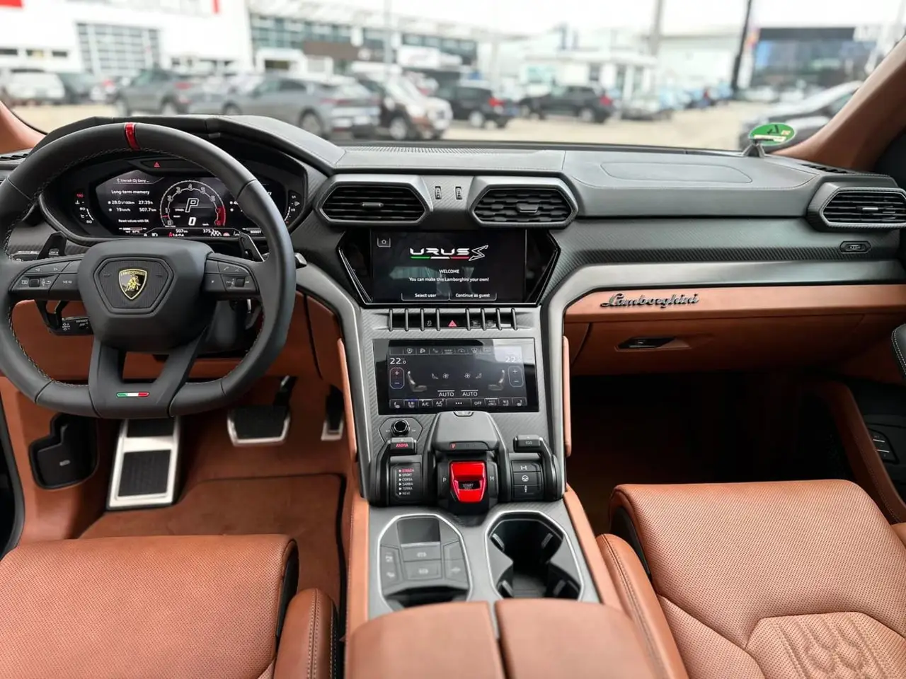 Lamborghini Urus S 2023, rear view — Sports Car Rental Germany, Germany. Mountain switchbacks, seven seats, zero compromise