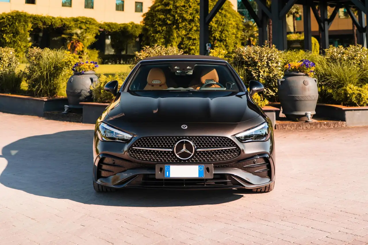 Mercedes Benz CLE 300 Cabriolet AMG Premium 2025, interior — Sports Car Rental Germany, Germany. Top down for winding roads and golden hour