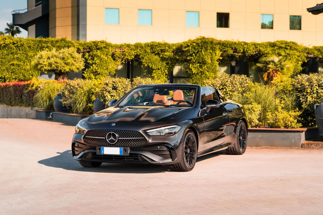 Mercedes Benz CLE 300 Cabriolet AMG Premium 2025, dashboard — Sports Car Rental Germany, Germany. Top down for winding roads and golden hour
