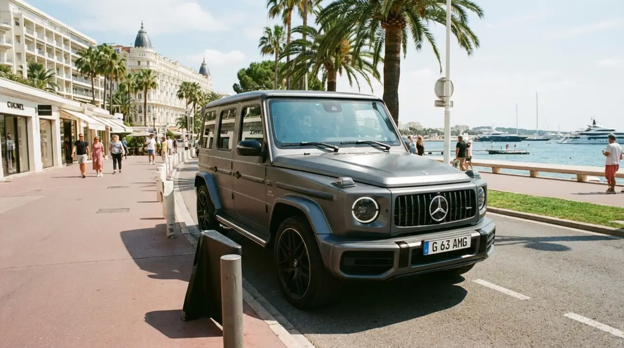 Mercedes Benz G63 2023 — Sports Car Rental Germany, Germany. Command mountain switchbacks with commanding presence