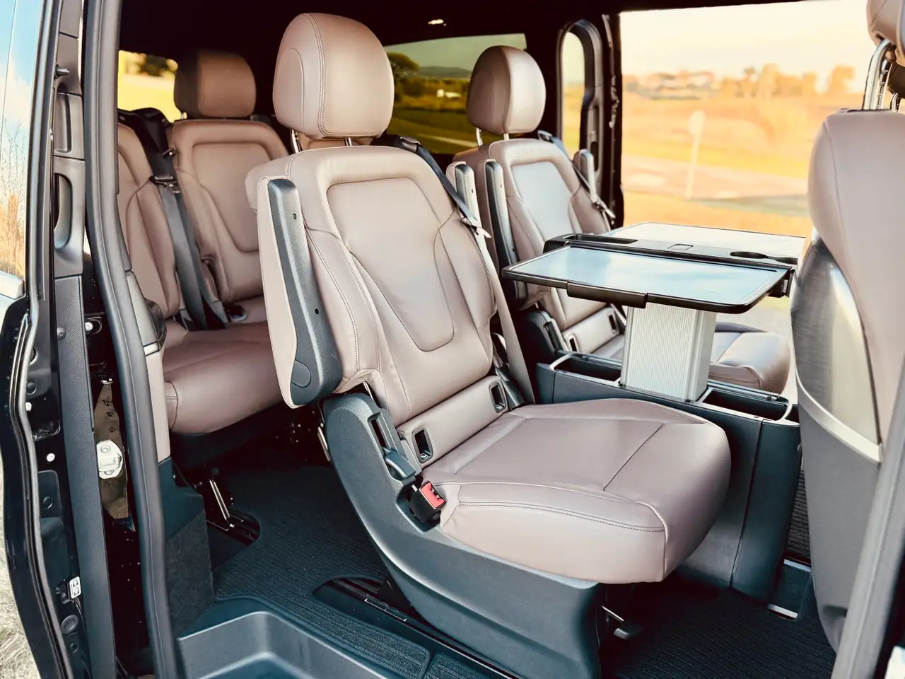 Mercedes Benz V300 4x4 XL Exclusive 7 seats 2025, rear view — Sports Car Rental Germany, Germany. Seven passengers, one seamless airport-to-hotel handover