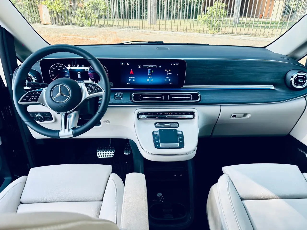 Mercedes Benz V300 4x4 XL VIP (Captain, 7 seat) 2025, rear view — Sports Car Rental Germany, Germany. Discreet Chauffeured Comfort For Executive Airport Transfers