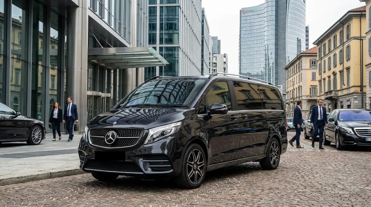 Mercedes V Class 2026 — Sports Car Rental Germany, Germany. Diskreter Transfer für Gäste vom Flughafen zum Hotel