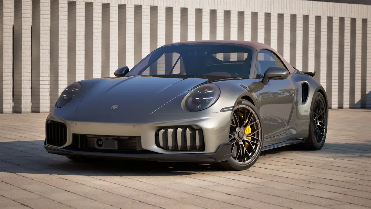 Porsche 911 992 Carrera Turbo S Cabrio 2026 — Sports Car Rental Germany, Germany. Top down for winding roads and open skies