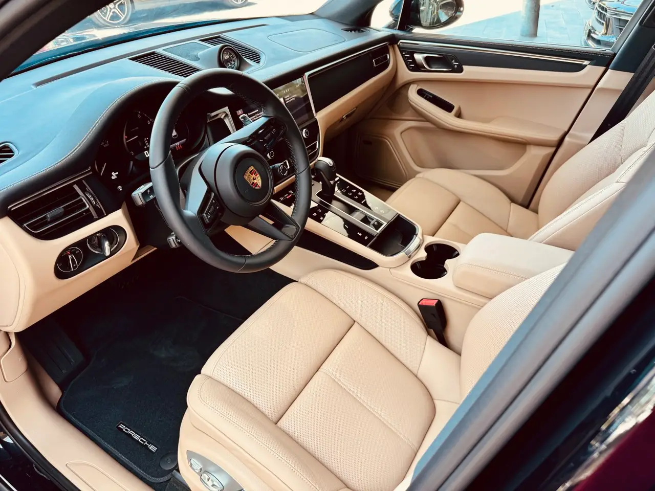 Porsche Macan 2024, front view — Sports Car Rental Germany, Germany. Sharp handling for winding roads and city transfers