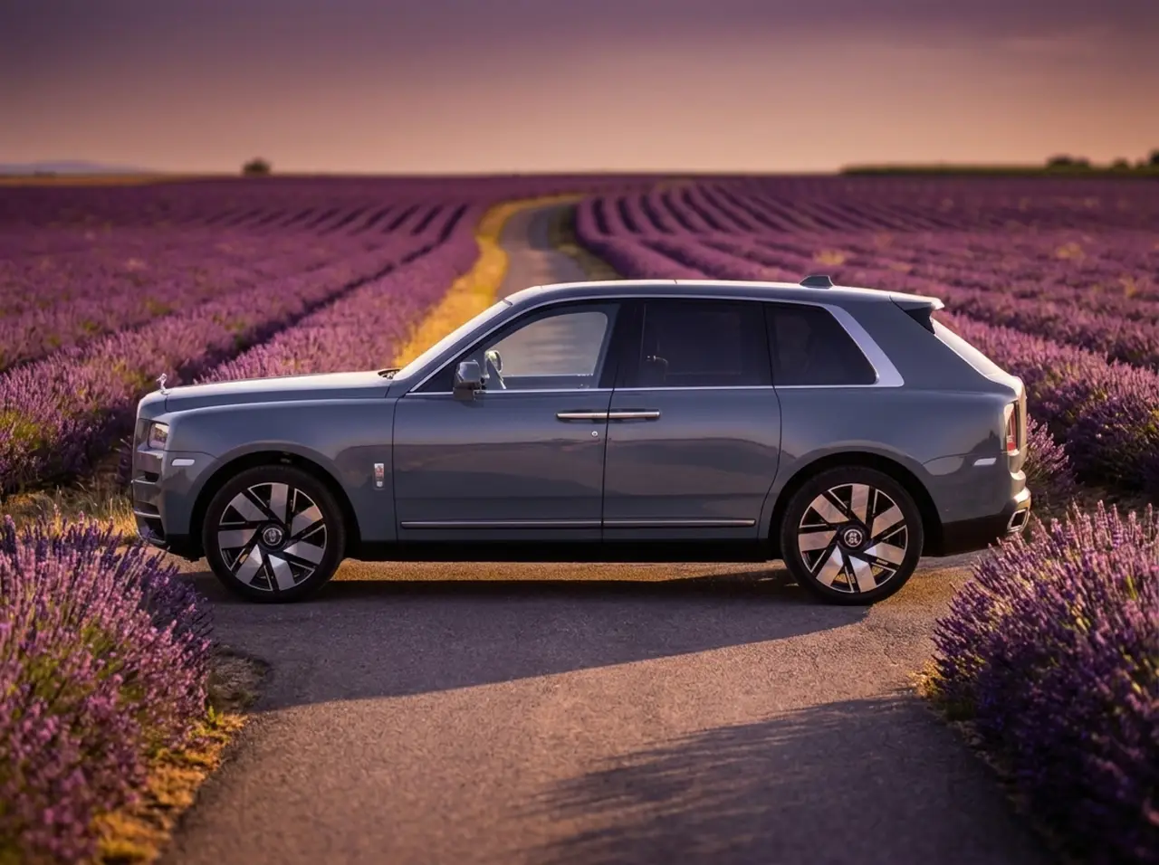Rolls-Royce Cullinan 2025, внешний вид — Sports Car Rental Germany, Germany. Тихий выезд к трапу без единого лишнего звука