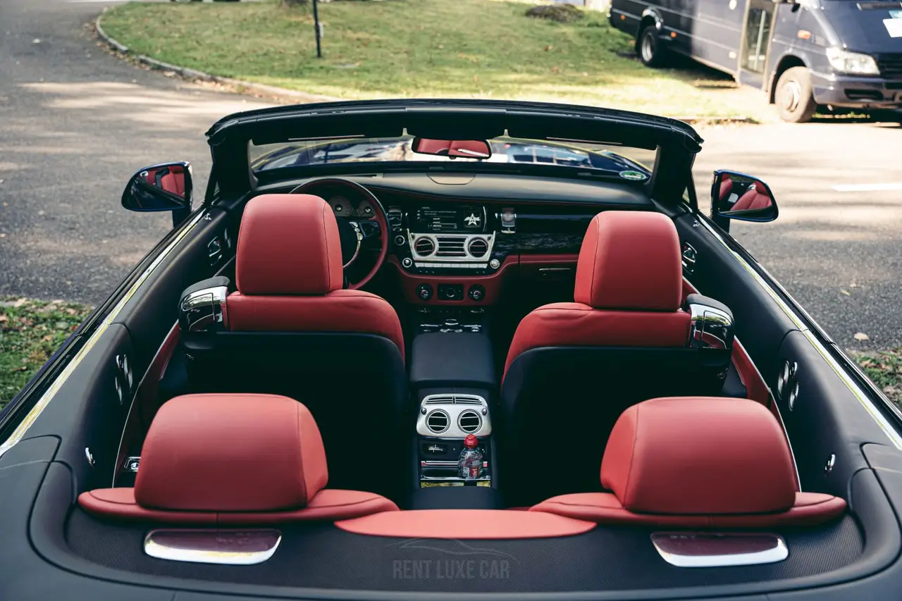 Rolls-Royce Dawn 2022, dashboard — Sports Car Rental Germany, Germany. Top down for slow coastal evenings and arrivals