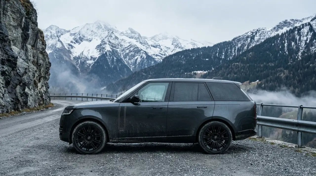 Rover Range Rover Autobiography P530 2026, exterior — Sports Car Rental Germany, Germany. Effortless comfort for long-distance touring and quiet arrivals