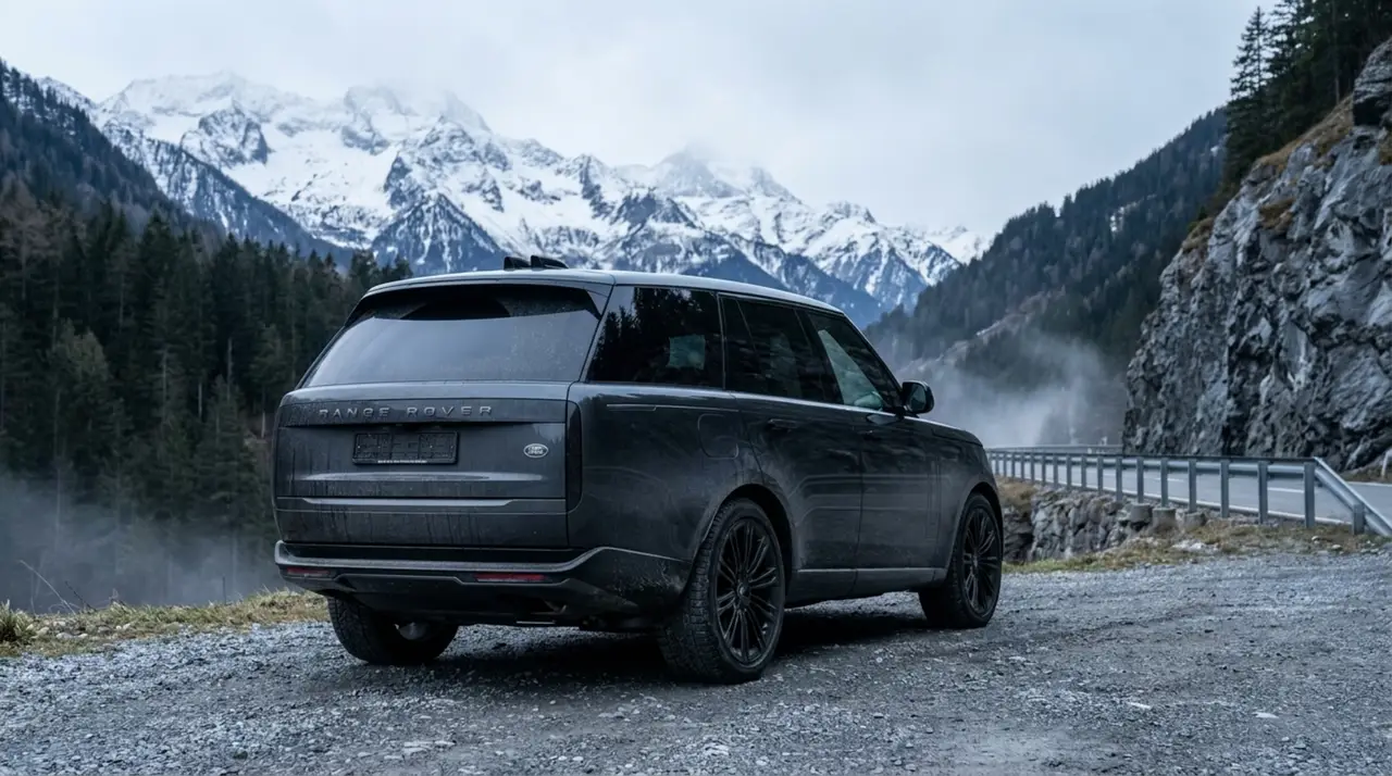 Rover Range Rover Autobiography P530 2026, front view — Sports Car Rental Germany, Germany. Effortless comfort for long-distance touring and quiet arrivals