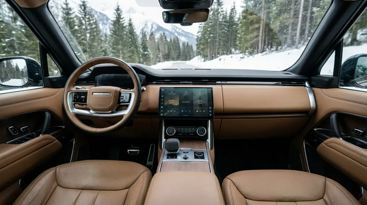 Rover Range Rover Autobiography P530 2026, interior — Sports Car Rental Germany, Germany. Effortless comfort for long-distance touring and quiet arrivals