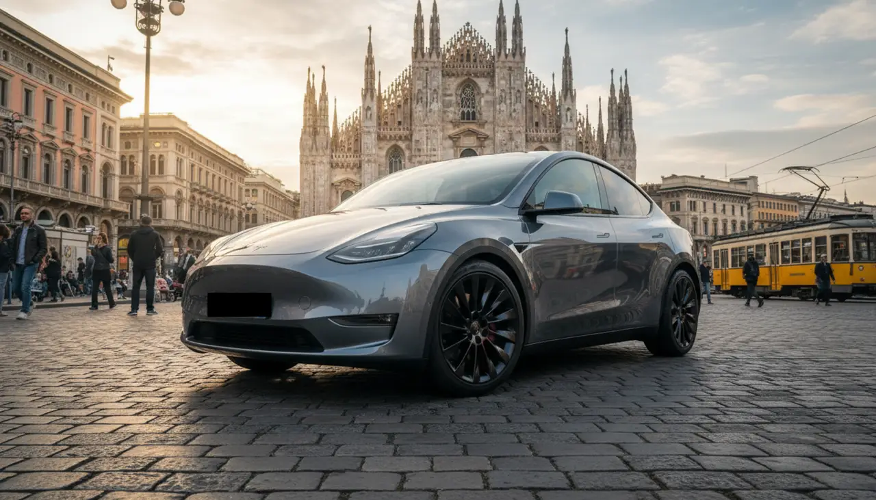 Tesla Model Y Long Range 2023 — Sports Car Rental Germany, Germany. Leise durch die Stadt, elektrisch zum Termin